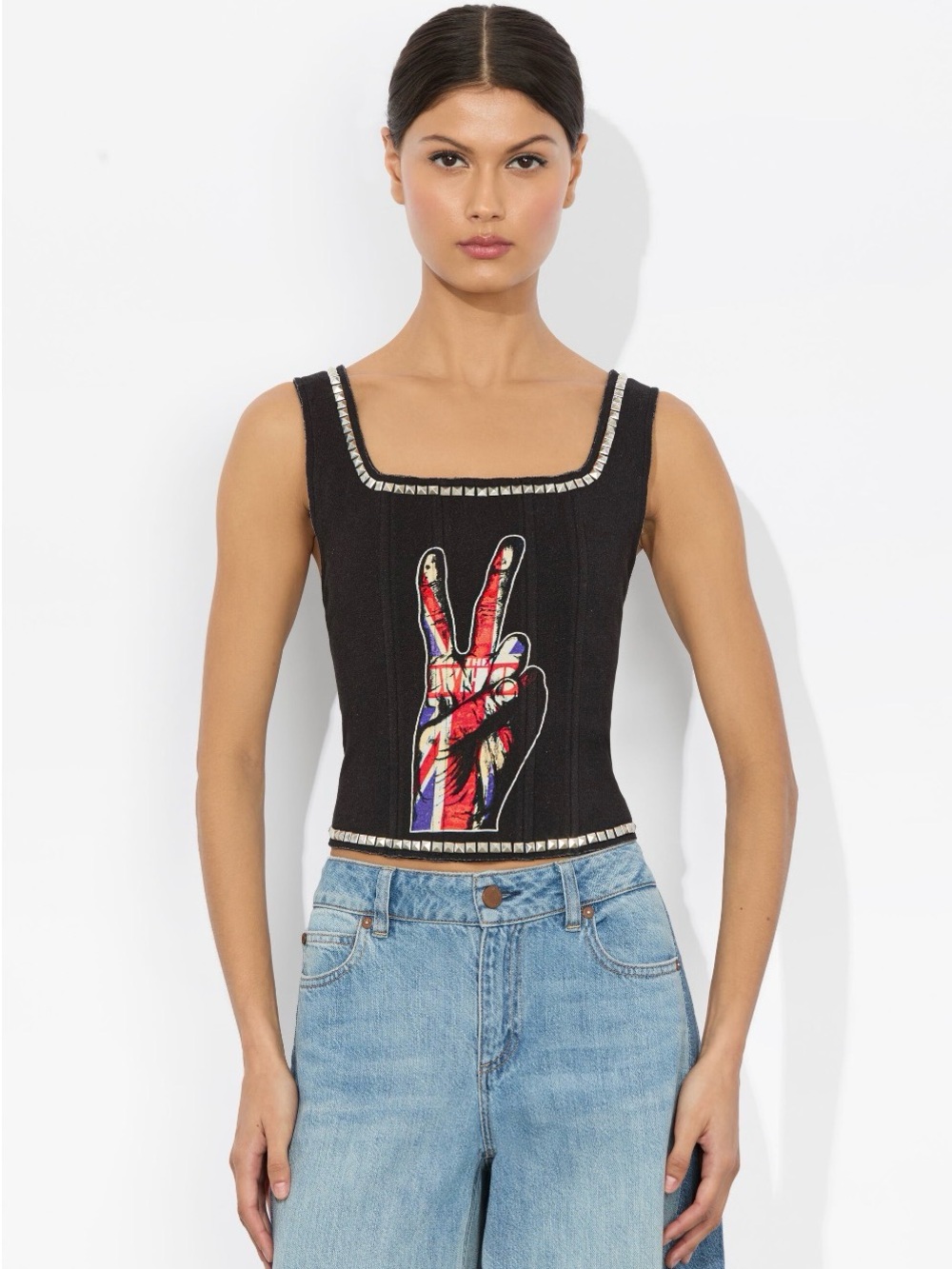 Alice + Olivia BY STACEY BENDET BRESLIN BAND TEE CORSET